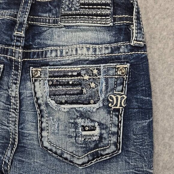 MISS ME Los Angeles WOMENS MID RISE SIGNATURE BOOT  SZ 25 JEANS INSEAM 28" Y2K - Picture 6 of 14